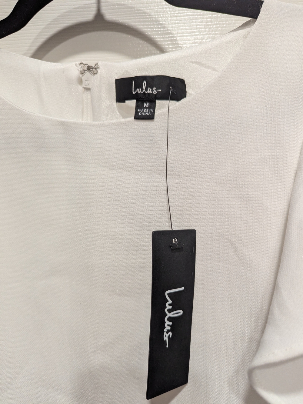Lulu's White One-Shoulder Ruffle Sheath Dress - Picture 5 of 7